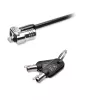 Kensington MICROSAVER 2.0 MK SÜLEARVUTILUKK, võti, teras, must, hõbedane