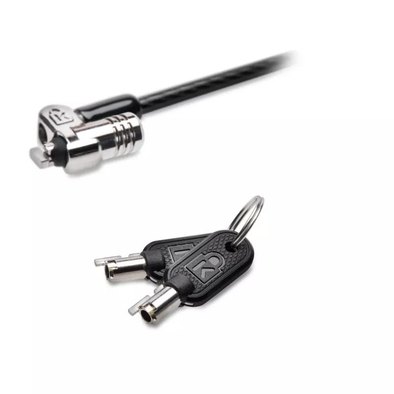 Kensington MICROSAVER 2.0 MK SÜLEARVUTILUKK, võti, teras, must, hõbedane