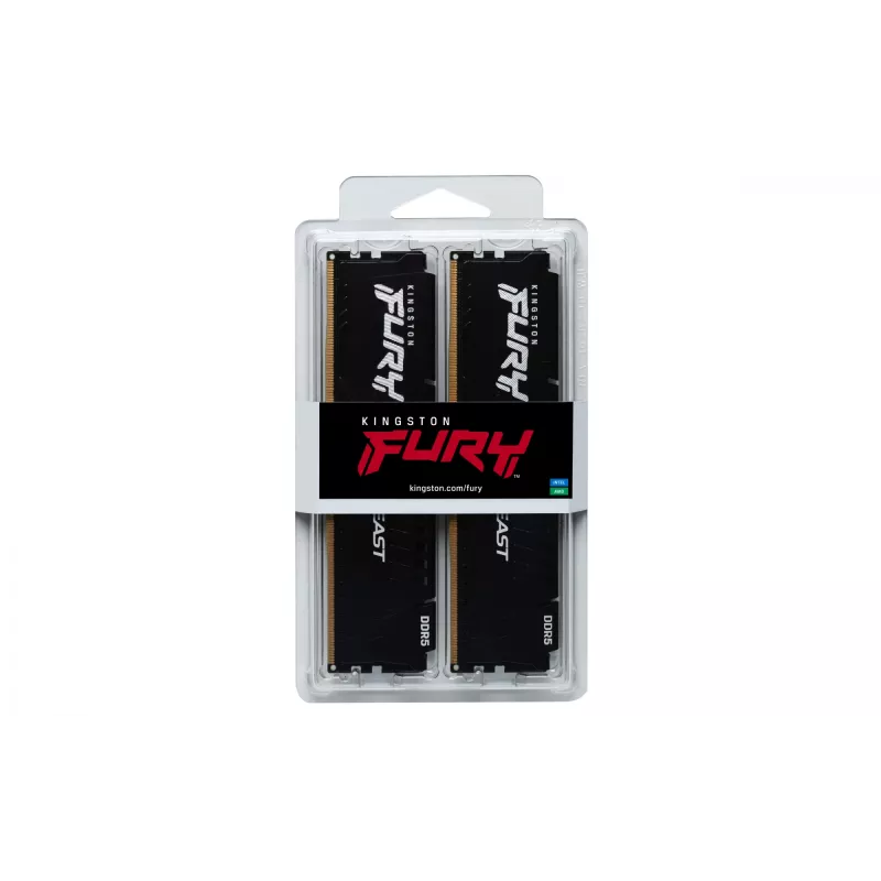 Kingston Technology FURY Beast 64GB 5600MT/s DDR5 CL36 DIMM (2 tk komplekt) Must