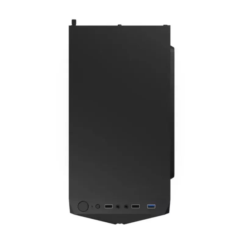 PC-korpus KRUX Astro Cube Must — kuubikkorpus, toetab micro ATX/mini‑ITX, 1×3,5-tolline + 2×2,5-tollised pesad, külgaken, max PSU 28 cm, max jahuti kõrgus 136 mm
