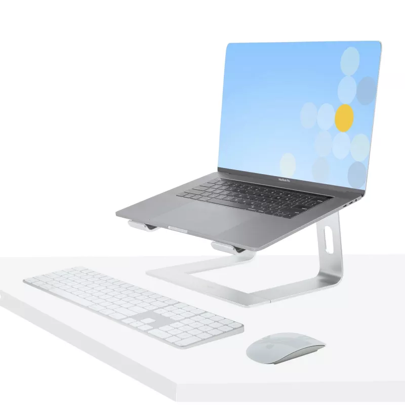 StarTech.com sülearvuti alus lauale, toetab 5kg/11lb, alumiinium, hõbedane, ergonoomiline sülearvuti tõstuk, kaasaskantav sülearvuti hoidik, arvutialus Macbook Air/Pro, Dell XPS, Lenovo jaoks