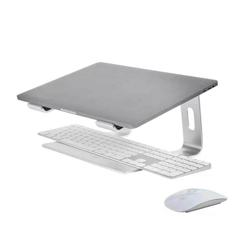 StarTech.com sülearvuti alus lauale, toetab 5kg/11lb, alumiinium, hõbedane, ergonoomiline sülearvuti tõstuk, kaasaskantav sülearvuti hoidik, arvutialus Macbook Air/Pro, Dell XPS, Lenovo jaoks