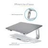 StarTech.com sülearvuti alus lauale, toetab 5kg/11lb, alumiinium, hõbedane, ergonoomiline sülearvuti tõstuk, kaasaskantav sülearvuti hoidik, arvutialus Macbook Air/Pro, Dell XPS, Lenovo jaoks