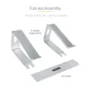 StarTech.com sülearvuti alus lauale, toetab 5kg/11lb, alumiinium, hõbedane, ergonoomiline sülearvuti tõstuk, kaasaskantav sülearvuti hoidik, arvutialus Macbook Air/Pro, Dell XPS, Lenovo jaoks