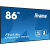 iiyama LH8665UHSB-B1 Signage-ekraan kioskikujundusega 2.18 m (86 tolli) LED Wi-Fi 800 cd/m² 4K Ultra HD must sisseehitatud protsessoriga Android 11 24/7