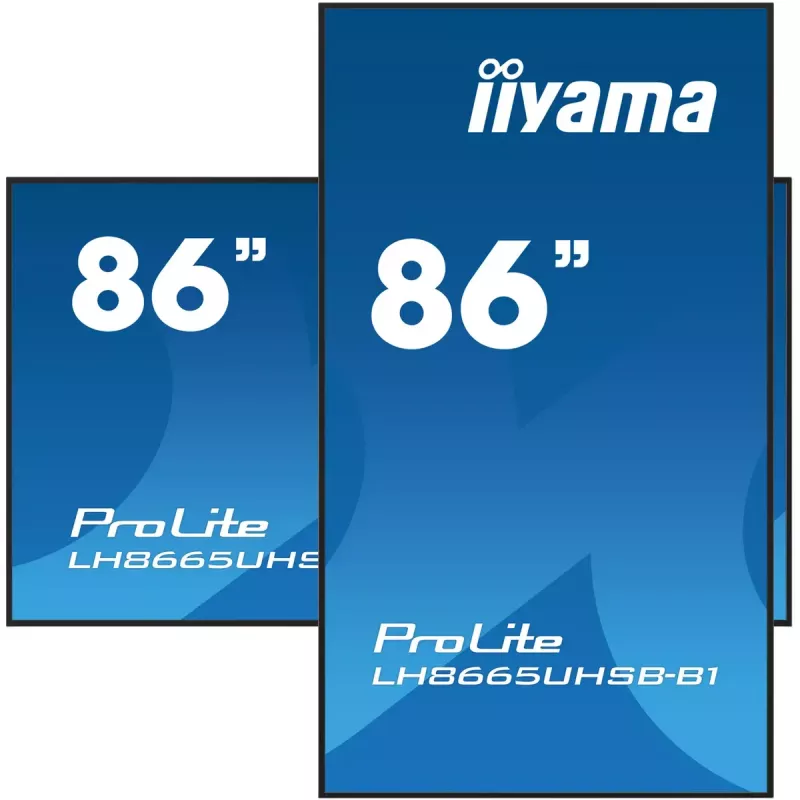 iiyama LH8665UHSB-B1 Signage-ekraan kioskikujundusega 2.18 m (86 tolli) LED Wi-Fi 800 cd/m² 4K Ultra HD must sisseehitatud protsessoriga Android 11 24/7