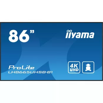 iiyama LH8665UHSB-B1 Signage-ekraan kioskikujundusega 2.18 m (86 tolli) LED Wi-Fi 800 cd/m² 4K Ultra HD must sisseehitatud protsessoriga Android 11 24/7