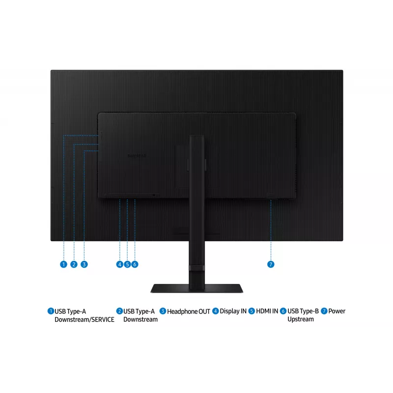 Samsung S80D arvutimonitor 94 cm (37 tolli) 3840 x 2160 pikslit 4K Ultra HD LCD must