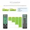 StarTech.com USB-C 10Gbps – M.2 NVMe või M.2 SATA SSD korpus – tööriistavaba väline M.2 PCIe/SATA NGFF SSD alumiiniumkorpus – USB USB-C ja A hostikaablid – toetab 2230/2242/2260/2280