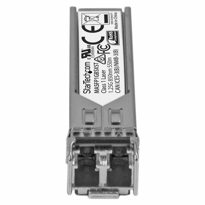 StarTech.com Cisco Meraki MA-SFP-1GB-SX Ühilduv SFP transiiver Module - 1000BASE-SX~Cisco Meraki MA-SFP-1GB-SX Ühilduv SFP Module - 1000BASE-SX - 1GbE Multimode Fiber MMF Optic transiiver - 1GE Gigabit Ethernet SFP - LC 550m - 850nm - DDM Cisco Meraki MS225, MX400, MS250