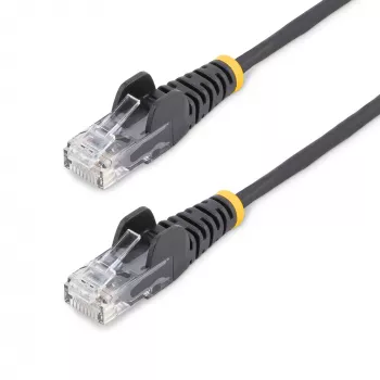 StarTech.com 3 m CAT6 kaabel – õhuke – konksuvabade RJ45-pistikutega – must