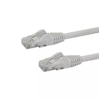 StarTech.com 10m CAT6 Etherneti kaabel – Valge CAT 6 Gigabitine Etherneti juhe – 250 MHz 100W PoE RJ45 UTP võrgu-/paigaldusjuhe takerdumisvastase ja tõmbetugevdusega, individuaalselt testitud