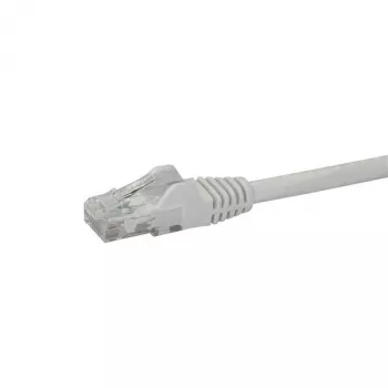 StarTech.com 10m CAT6 Etherneti kaabel – Valge CAT 6 Gigabitine Etherneti juhe – 250 MHz 100W PoE RJ45 UTP võrgu-/paigaldusjuhe takerdumisvastase ja tõmbetugevdusega, individuaalselt testitud
