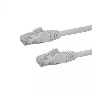 StarTech.com 50 cm CAT6 Etherneti kaabel – valge CAT 6 Gigabit Etherneti juhe – 250 MHz 100 W PoE RJ45 UTP võrgu-/ühendusjuhe, haakumiskindel, tõmbetõkestusega, individuaalselt testitud