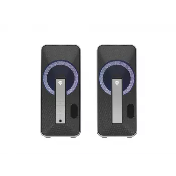 GENESIS Helium 100 BT RGB kõlarikomplekt 10 W PC/sülearvuti Must, Hõbedane 2.0 kanalid Bluetooth