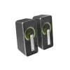 GENESIS Helium 100 BT RGB kõlarikomplekt 10 W PC/sülearvuti Must, Hõbedane 2.0 kanalid Bluetooth