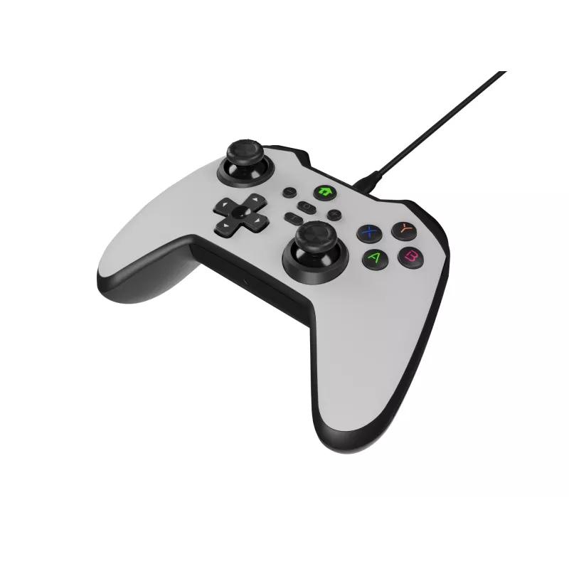 GENESIS Mangan 300 valge USB-mängupult analoog/digitaalne Android, Nintendo Switch, PC