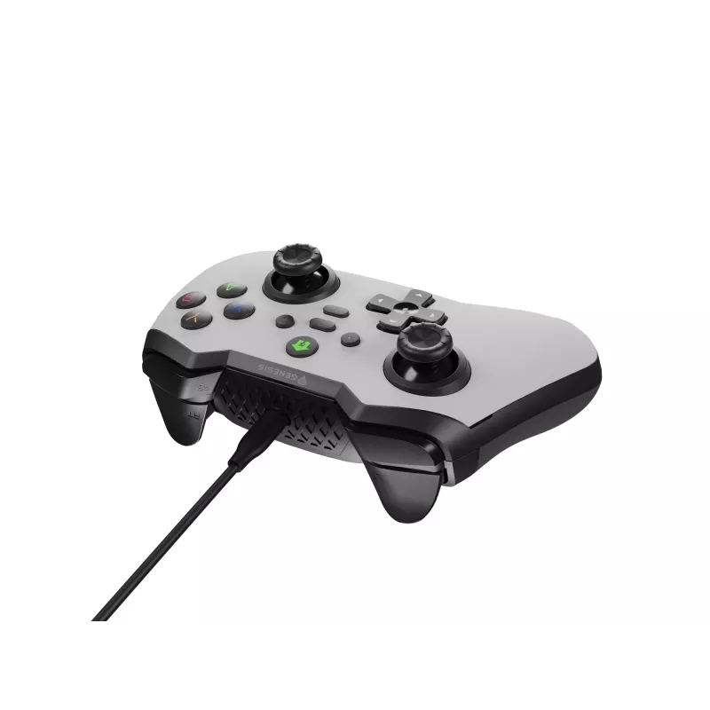 GENESIS Mangan 300 valge USB-mängupult analoog/digitaalne Android, Nintendo Switch, PC