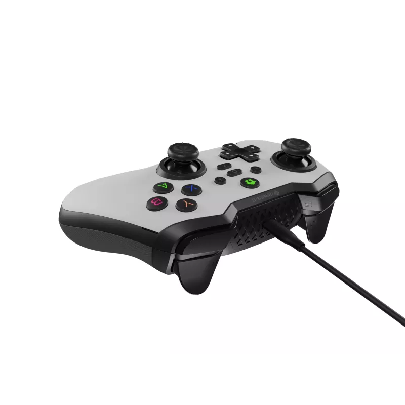 GENESIS Mangan 300 valge USB-mängupult analoog/digitaalne Android, Nintendo Switch, PC