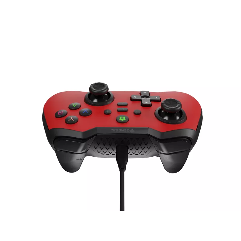GENESIS Mangan 300 Punane USB mängupult Analoog/Digitaal Android, Nintendo Switch, PC