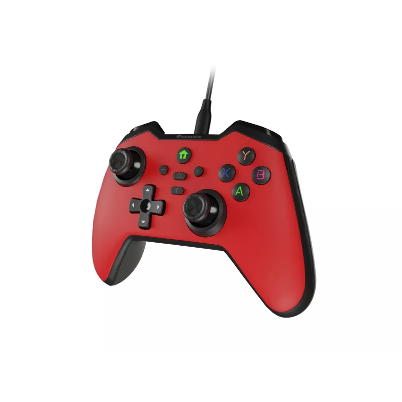 GENESIS Mangan 300 Punane USB mängupult Analoog/Digitaal Android, Nintendo Switch, PC