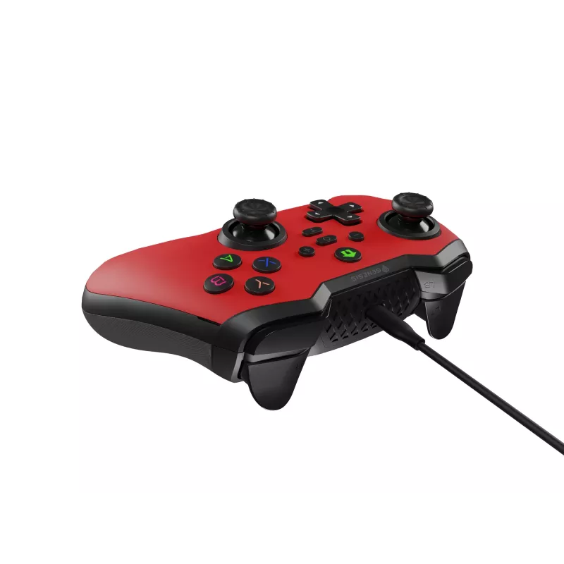 GENESIS Mangan 300 Punane USB mängupult Analoog/Digitaal Android, Nintendo Switch, PC