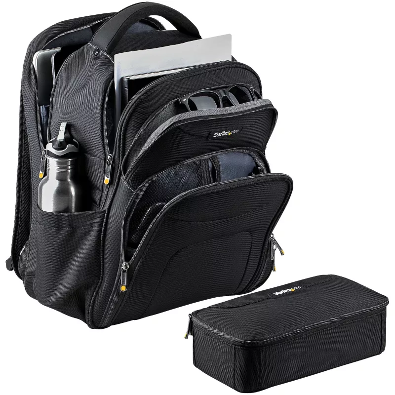 StarTech.com 15,6-tolline sülearvuti seljakott eemaldatava tarvikute organiseerimiskohvriga - professionaalne IT-tehniline seljakott tööks/reisimiseks/pendeldamiseks - ergonoomiline arvutikott - vastupidav ballistiline nailon - sülearvuti/tahvelarvuti taskud