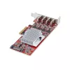 StarTech.com 4-pordiline USB USB-C PCIe kaart, USB 3.2 10Gbps, USB-C PCI Express laienduskaart, 4x sõltumatut USB-kontrollerit, Windows/Linux/macOS, TAA-le vastav