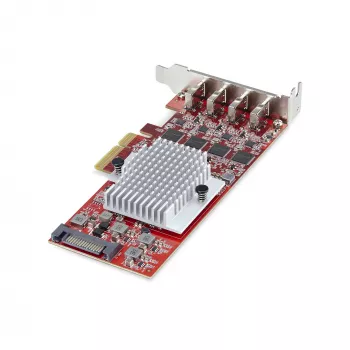 StarTech.com 4-pordiline USB USB-C PCIe kaart, USB 3.2 10Gbps, USB-C PCI Express laienduskaart, 4x sõltumatut USB-kontrollerit, Windows/Linux/macOS, TAA-le vastav