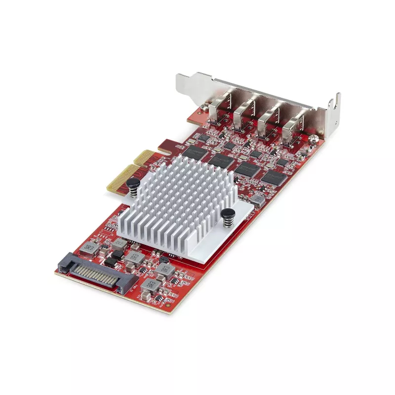 StarTech.com 4-pordiline USB USB-C PCIe kaart, USB 3.2 10Gbps, USB-C PCI Express laienduskaart, 4x sõltumatut USB-kontrollerit, Windows/Linux/macOS, TAA-le vastav