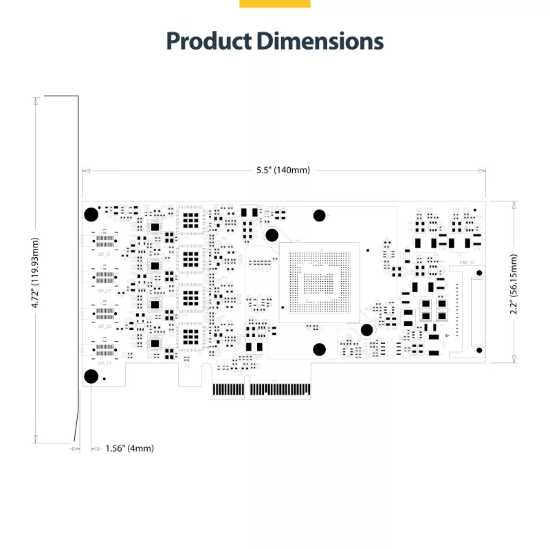 StarTech.com 4-pordiline USB USB-C PCIe kaart, USB 3.2 10Gbps, USB-C PCI Express laienduskaart, 4x sõltumatut USB-kontrollerit, Windows/Linux/macOS, TAA-le vastav