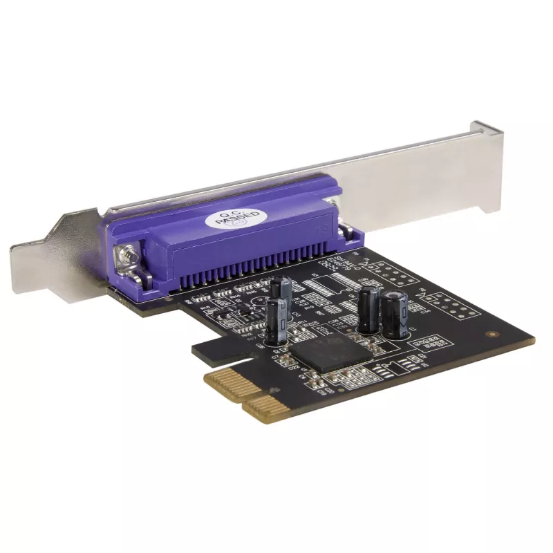 StarTech.com 1-pordiline paralleel-PCIe-kaart - PCI Expressi ja DB25 paralleeladapteri kaart - lauaarvuti laiendus-LPT-kontroller printeritele, skanneritele ja plotteritele - SPP/ECP - standardne/madalprofiil