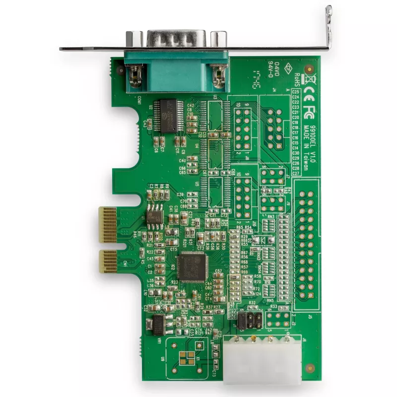StarTech.com 1-pordiline PCI Express RS232 jadasiini adapterkaart - PCIe RS232 jadasiini hostkontrolleri kaart - PCIe jadasiinile DB9 - 16950 UART - madala profiiliga laienduskaart - Windows ja Linux