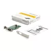 StarTech.com 1-pordiline PCI Express RS232 jadasiini adapterkaart - PCIe RS232 jadasiini hostkontrolleri kaart - PCIe jadasiinile DB9 - 16950 UART - madala profiiliga laienduskaart - Windows ja Linux