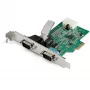 StarTech.com 2-pordine PCI Express RS232 jadaliidese adapterkaart - PCIe RS232 jadaliidese hostkontrolleri kaart - PCIe kahele jadaliidesele DB9 kaart - 16950 UART - laienduskaart - Windows ja Linux