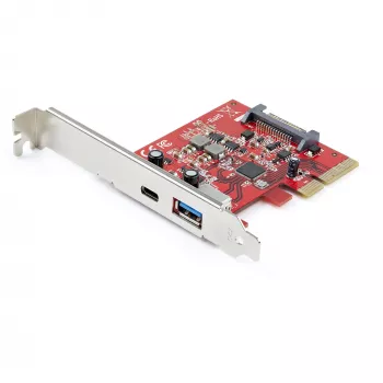 StarTech.com 2-pordiline 10Gbps USB-A ja USB-C PCIe kaart - USB 3.1 Gen 2 PCI Express tüüp C/A hostikontrolleri kaardi adapter - USB 3.2 Gen 2x1 PCIe laienduskaart - Windows, macOS, Linux