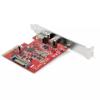 StarTech.com 2-pordiline 10Gbps USB-A ja USB-C PCIe kaart - USB 3.1 Gen 2 PCI Express tüüp C/A hostikontrolleri kaardi adapter - USB 3.2 Gen 2x1 PCIe laienduskaart - Windows, macOS, Linux