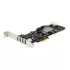 StarTech.com 4 pordiga USB 3.0 PCIe kaart, 4 pühendatud 5 Gbps kanaliga (USB 3.1 Gen 1) – UASP – SATA / LP4 toide – PCI Express adapterkaart
