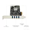 StarTech.com 4 pordiga USB 3.0 PCIe kaart, 4 pühendatud 5 Gbps kanaliga (USB 3.1 Gen 1) – UASP – SATA / LP4 toide – PCI Express adapterkaart