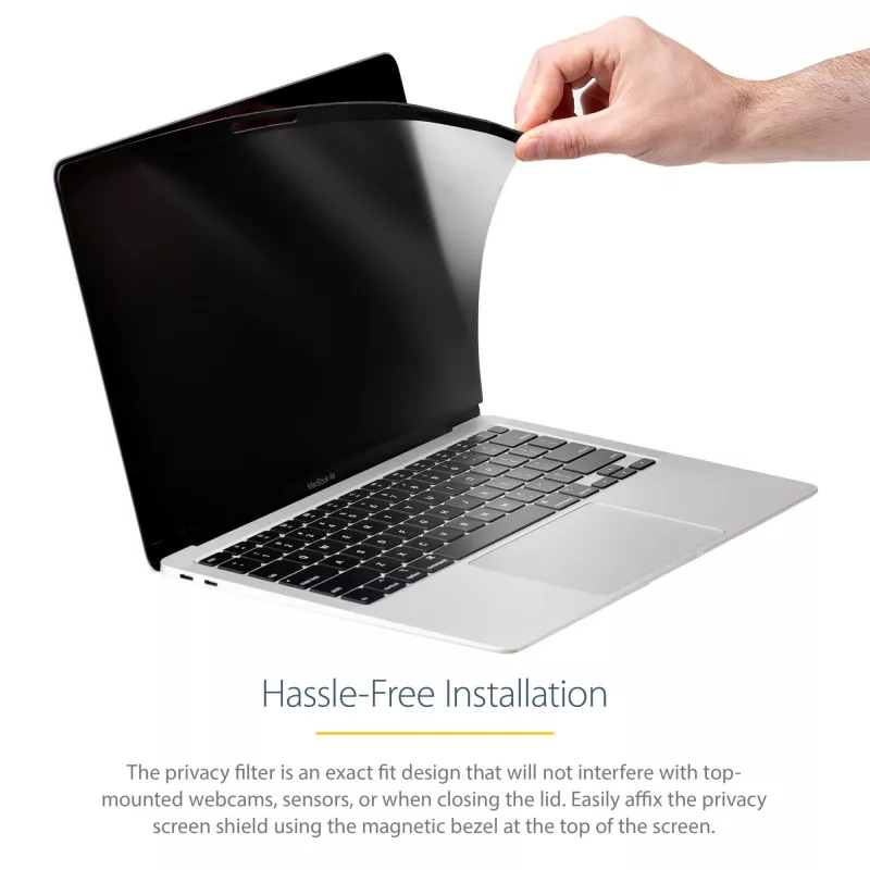 StarTech.com sülearvuti privaatsusfilter 13-tollisele MacBook Pro'le ja MacBook Air'ile - magnetiline eemaldatav turvakile - sinist valgust vähendav ekraanikaitse 16:10 - matt/läikiv - +/-30 kraadi