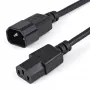 StarTech.com 1 m (3 jalga) toitepikendusjuhe, C14 kuni C13, 10A 125V, 18AWG, arvuti toitekaabli pikendus, IEC-320-C14 kuni IEC-320-C13 vahelduvvoolu toitekaabli pikendus toiteplokile, UL loetletud