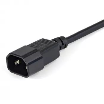 StarTech.com 1 m (3 jalga) toitepikendusjuhe, C14 kuni C13, 10A 125V, 18AWG, arvuti toitekaabli pikendus, IEC-320-C14 kuni IEC-320-C13 vahelduvvoolu toitekaabli pikendus toiteplokile, UL loetletud