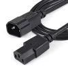 StarTech.com 1 m (3 jalga) toitepikendusjuhe, C14 kuni C13, 10A 125V, 18AWG, arvuti toitekaabli pikendus, IEC-320-C14 kuni IEC-320-C13 vahelduvvoolu toitekaabli pikendus toiteplokile, UL loetletud