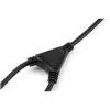 StarTech.com 2m (6 jalga) arvuti toite Y-juhe, 18AWG, EU Schuko kuni 2x C13, 10A 250V, must asendus vahelduvvoolu toitejuhe, printeri toitejuhe, arvuti toiteploki kaabel, monitori toitekaabel - UL loetletud