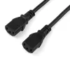 StarTech.com 2m (6 jalga) arvuti toite Y-juhe, 18AWG, EU Schuko kuni 2x C13, 10A 250V, must asendus vahelduvvoolu toitejuhe, printeri toitejuhe, arvuti toiteploki kaabel, monitori toitekaabel - UL loetletud