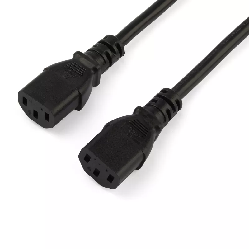 StarTech.com 2m (6 jalga) arvuti toite Y-juhe, 18AWG, EU Schuko kuni 2x C13, 10A 250V, must asendus vahelduvvoolu toitejuhe, printeri toitejuhe, arvuti toiteploki kaabel, monitori toitekaabel - UL loetletud