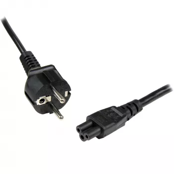 StarTech.com 1m (3 jalga) sülearvuti toitejuhe, EL Schuko-pistik C5-le, 2,5 A 250 V, 18AWG, sülearvuti asendus-toitejuhe, toiteploki juhe, sülearvuti laadimiskaabel, ristikheina-/Miki-Hiire toitejuhe