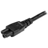 StarTech.com 1m (3 jalga) sülearvuti toitejuhe, EL Schuko-pistik C5-le, 2,5 A 250 V, 18AWG, sülearvuti asendus-toitejuhe, toiteploki juhe, sülearvuti laadimiskaabel, ristikheina-/Miki-Hiire toitejuhe
