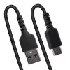 StarTech.com 20in (50cm) USB A to C laadimiskaabel, spiraalne vastupidav kiirlaadimine ja sünkroonimine, kõrgekvaliteetne USB 2.0 A-USB USB-C kaabel, tugevdatud aramiidkiuga, vastupidav isane-isane USB-kaabel