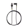 StarTech.com 6ft (2m) USB-A kuni C laadimiskaabel täisnurgaga – vastupidav kiirlaadimise USB-C kaabel – must USB 2.0 A kuni USB-C – tugev aramiidkiud – 3A – USB laadimisjuhe
